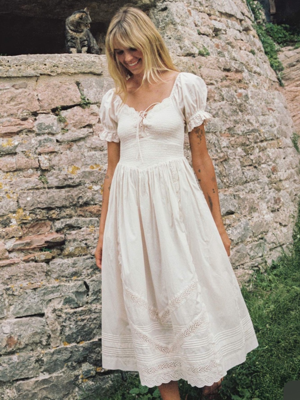 Christy Dawn Madeline Petites Dress Pearl